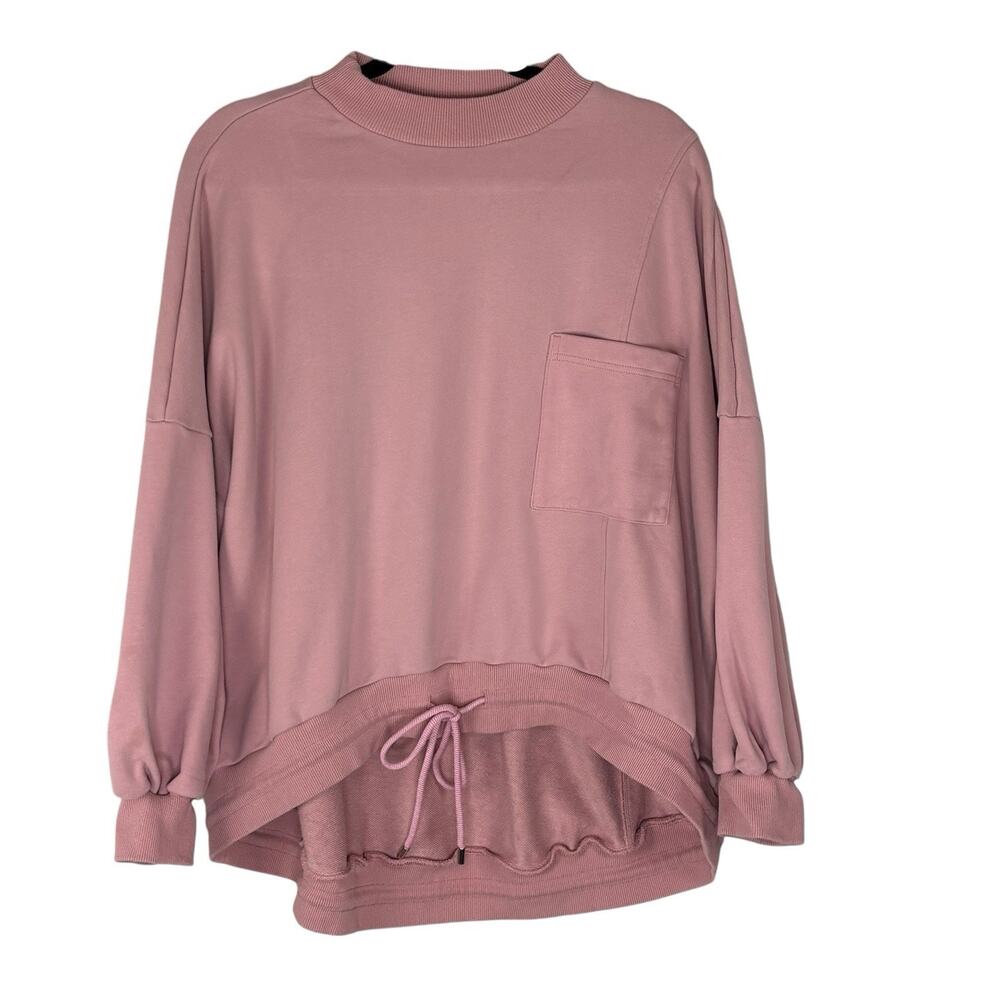 Nap Loungewear Women’s Sweatshirt Oversized Pullover Boxy Pink Sz S